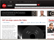 MIT develops camera-like fabric | Underexposed - CNET News