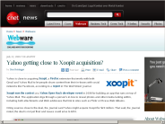 Yahoo getting close to Xoopit acquisition? | Webware - CNET