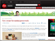 New owner for motion power tech | Green Tech - CNET News