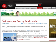 SunRun to expand financing for solar panels | Green Tech - CNET News