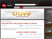 Microsoft shows off pressure-sensitive keyboard | Crave - CNET