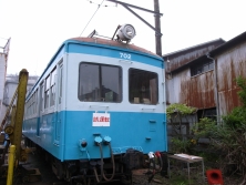 銚子電鉄の「デハ702号」