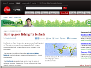 Start-up goes fishing for biofuels | Green Tech - CNET News