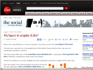 MySpace to acquire iLike? | The Social - CNET News