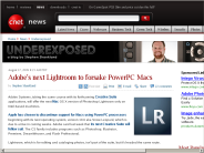 Adobe’s next Lightroom to forsake PowerPC Macs | Underexposed - CNET News