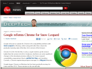 Google reforms Chrome for Snow Leopard | Deep Tech - CNET News