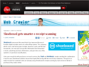 Shoeboxed gets smarter e-receipt scanning | Web Crawler - CNET News
