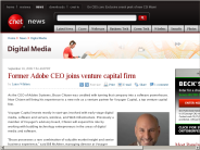 Former Adobe CEO joins venture capital firm | Digital Media - CNET News