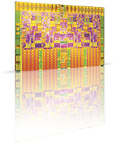 Intelの新しいモバイルコンピュータ向けプロセッサCore i7にはコアが4つあり、8つのスレッドを実行できる。