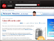 Yahoo riffs on the yodel | Relevant Results - CNET News