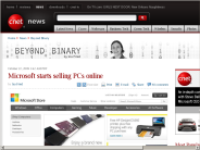 Microsoft starts selling PCs online | Beyond Binary - CNET News