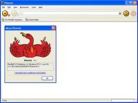 2002年リリースのPhoenix 0.1。その後にFirefoxとなるブラウザとして最初に具体化された。