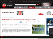 IBM launches private business analytics cloud | Business Tech - CNET News