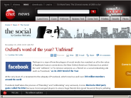 Oxford’s word of the year? ’Unfriend’ | The Social - CNET News