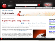 Report： Wikipedia losing volunteers | Digital Media - CNET News