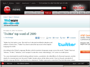 ’Twitter’ top word of 2009 | Webware - CNET