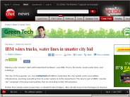 IBM wires trucks, water lines in smarter city bid | Green Tech - CNET News