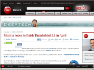 Mozilla hopes to finish Thunderbird 3.1 in April | Deep Tech - CNET News