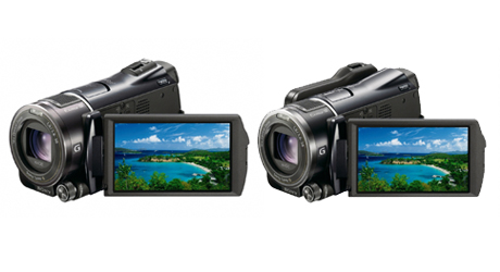 「HDR-CX550V」（左）、「HDR-XR550V」（右）