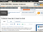 Textbook Firms Ink E-Deals For iPad - WSJ.com
